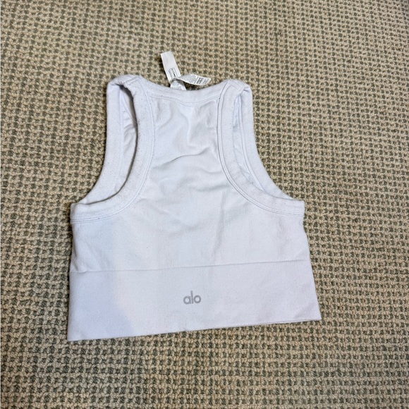 Alo Yoga Seamless Delight Bra Top – White – Size Medium - Picture 7 of 11